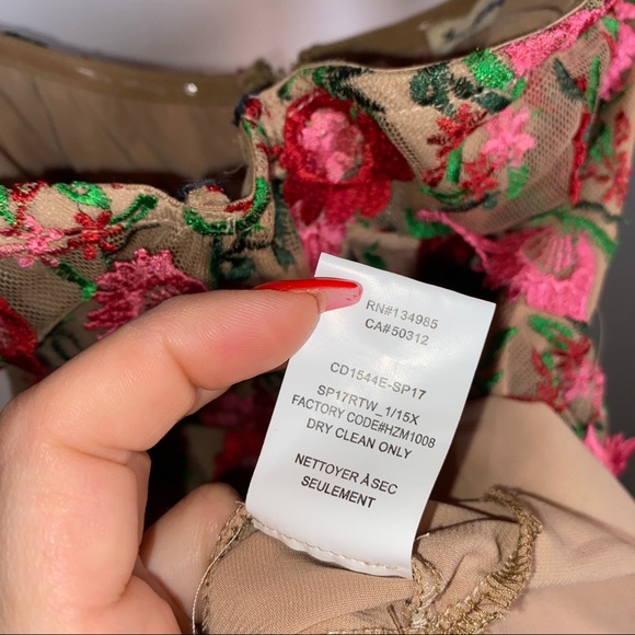 For Love & Lemons Amelia Floral Strapless Mini Dress - Picture 12 of 13